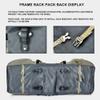 FANWU 50L Bike Panniers Bicycle Commuting Bag Waterproof Saddle Bags with Rain Cover for Bicycle Rear Rack Carrier, Support for Width Less Than 7 inches Bike Rack view 4