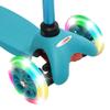 ChromeWheels Scooter for Kids, Deluxe 3 Wheel Scooter for Toddlers 4 Adjustable Height Glider with Kick Scooters, Lean to Steer with LED Flashing Light for Ages 3-6 Girls Boys, Aqua view 3