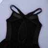 Agoky Kids Girls Ballet Latin Dance Dress Gymnastics Leotard Ballerina Tutu Dress Costume Black Irregular Hem 7-8 view 4