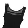 Agoky Kids Girls Ballet Latin Dance Dress Gymnastics Leotard Ballerina Tutu Dress Costume Black High-Low 6 view 3