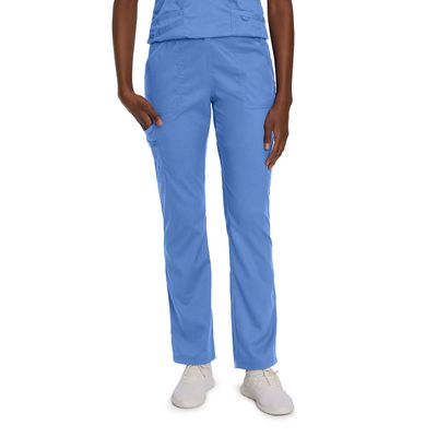Landau Proflex Tailored Fit Stretch 5-Pocket Cargo Scrub Pants for Women 2042 Ceil PXS