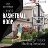 Silverback Junior Youth 33" Basketball Hoop with Lock n Rock Mounting Technology Mounts to Round and Vertical Poles, Black (B8410W) view 2