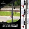 Silverback Junior Youth 33" Basketball Hoop with Lock n Rock Mounting Technology Mounts to Round and Vertical Poles, Black (B8410W) view 4