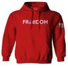 0160. Freedom Military Patriotic Proud American Flag Armour US USA Sweatshirt Pullover Hoodie (RED, Medium) view 1