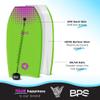 BPS 'Shaka' Lightweight Body Board - EPS Core Bodyboard with Wrist Leash for Beach Pool Surfing Kids Teens Adults (Green Purple, 33 Inch) view 4