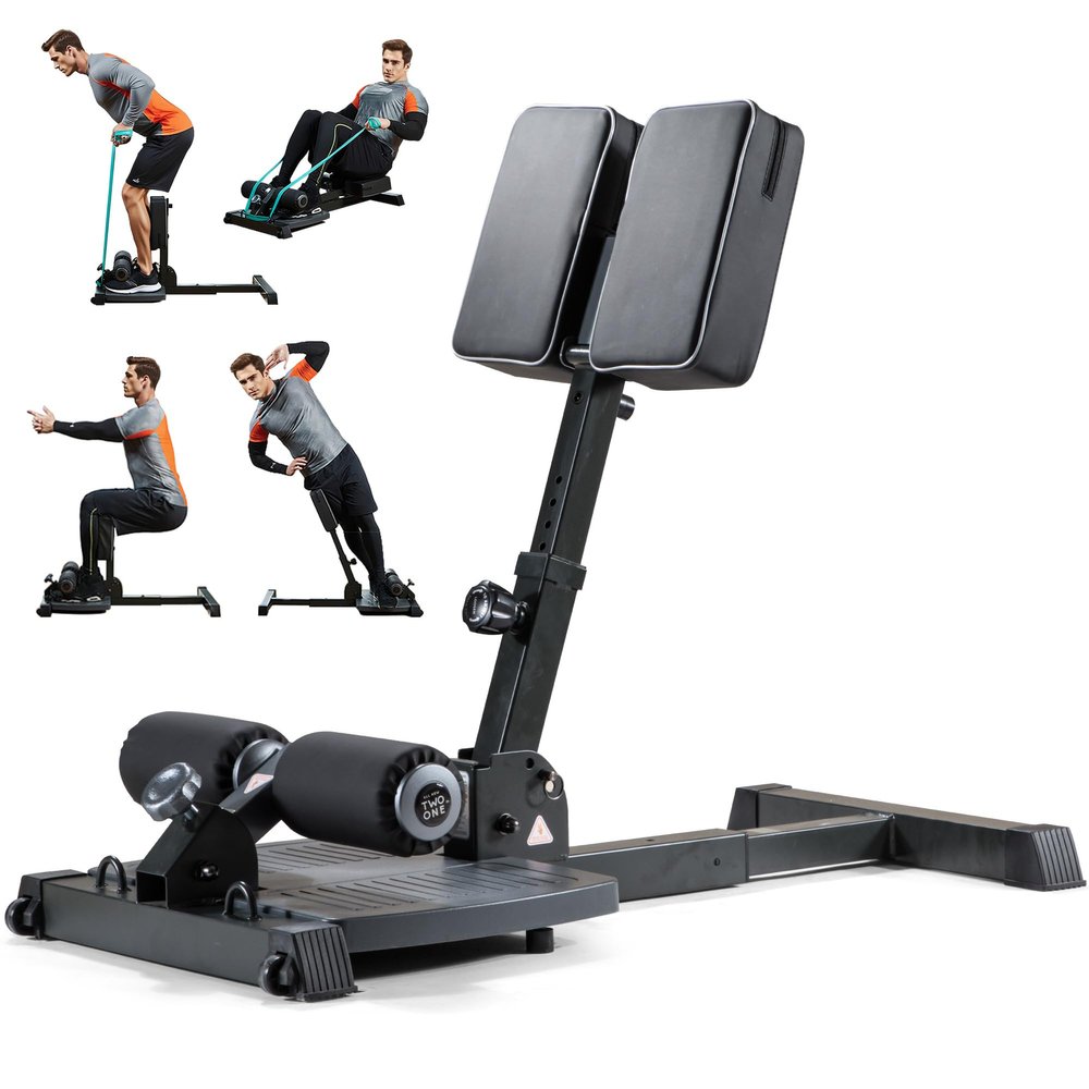 leikefitness Sissy Squat Machine, Deluxe Multi-Function Deep Sissy Squat Bench Workout Station, Leg Exercise Machine for Home Gym (Black-8300)