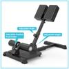 leikefitness Sissy Squat Machine, Deluxe Multi-Function Deep Sissy Squat Bench Workout Station, Leg Exercise Machine for Home Gym (Black-8300) view 3