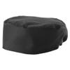 Winco Ventilated Pillbox Chef Hat, Standard Size, Black
