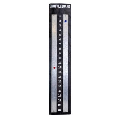 Scoreboard for Shuffleboard  ShuffleScore  Reclaimed Wood (Ebony)