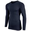 Champro Mens Long Sleeve Compression Shirt - Polyester Spandex, Navy, Large US view 1