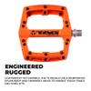 TAG Metals T3 Pedals Nylon Orange view 3
