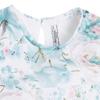 Mayoral Chic Little Girls 2T-9 Floral Print Lace-Sleeve Blouse Shirt/Top, Jade,3 view 3