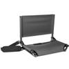 Cascade Mountain Tech Portable Folding Steel Stadium Seats for Bleachers , Grey, Regular - 17" view 1