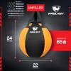 PROLAST Wrecking Ball Heavy Punching Bag for Adults, Hook and Uppercut, Body Snatcher, Boxing, MMA, Muay Thai Training Equipment, Unfilled, 65 lbs, Rhino Yellow view 4