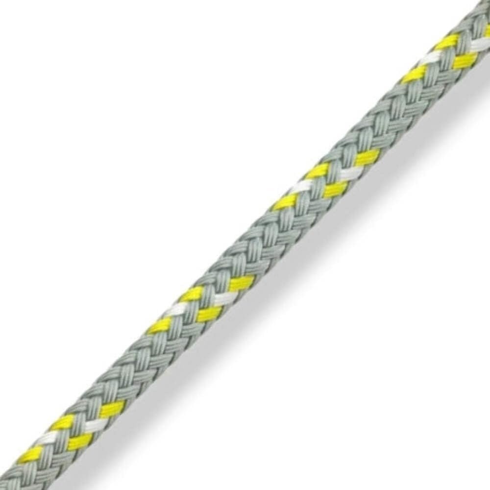 New England Ropes 5/16in - 8mm Viper Braid Yellow Fleck 10 Feet Long