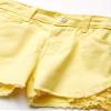 XOXO Girls' Little Stretch Twill Short, Yellow Crochet, 4 view 3