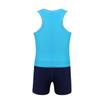 easyforever Girls Kids Tankini Sleeveless Swim Tops with Bottoms Set Gym Workout Swimsuit Swimwear Blue 6 view 2