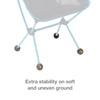 Helinox Chair Stabilizing Vibram Rubber Ball Feet (Set of 4), 45mm, Grey view 3