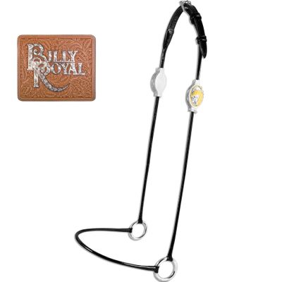 Billy Royal Comfort Concho Original Thread Arabian Halter (Black/Silver, Full)