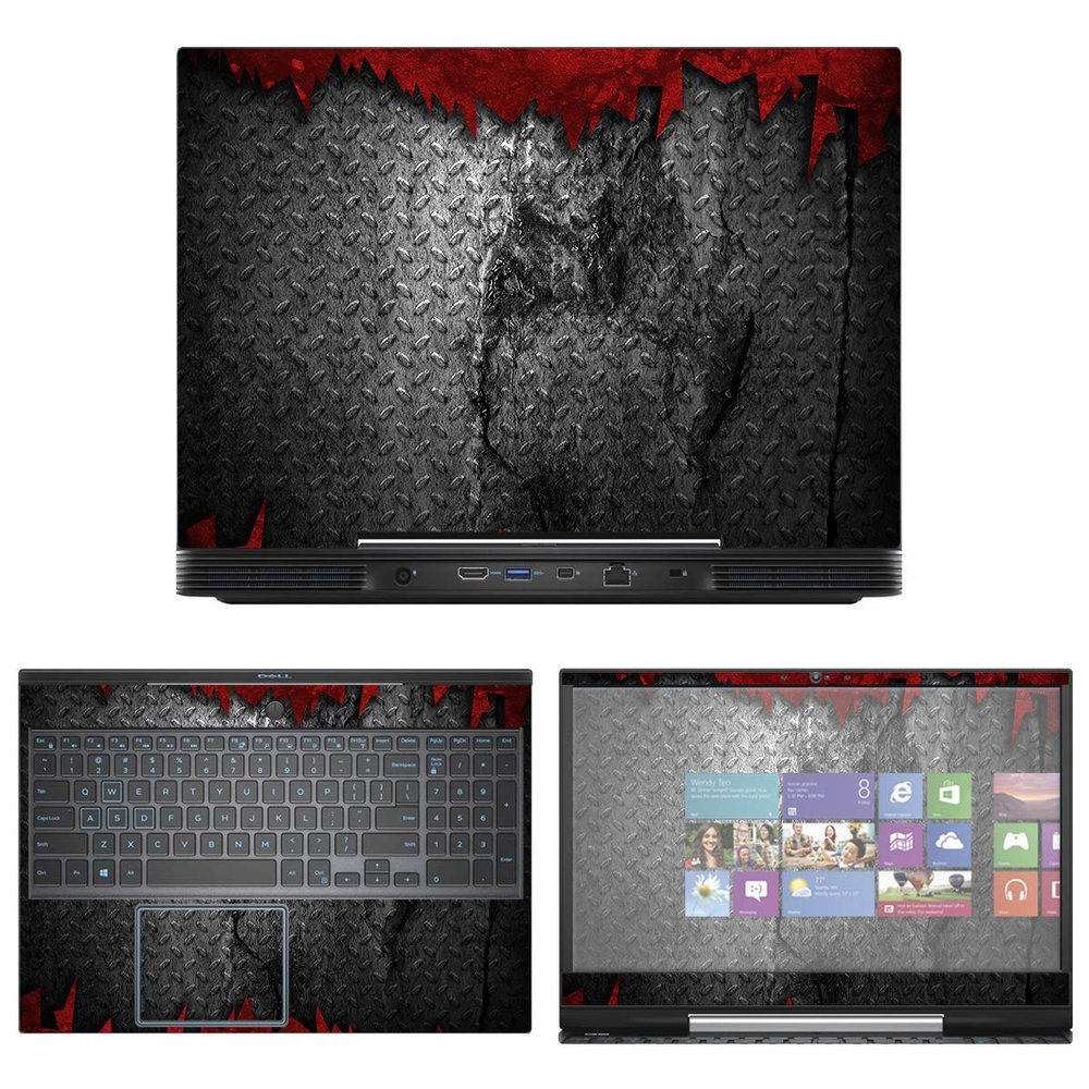 Decalrus - Protective Decal Metal Skin Sticker for Dell G5 5590 (15.6" Screen) case Cover wrap DEg5_5590-112