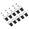 Bnineteenteam 10Pcs Kayak Safety D Rings,Outfitting Fishing Rigging D Rings with M6 Screws for Kayak Fishing Rigging Canoe Bungee Kit Accessory Boating view 3