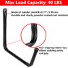 Yisunnan Kayak Storage Utility Rack, Heavy Duty Garage Hangers, Wall Mount or Dock Hanging Hooks for Canoe,Paddle Board,Surfboard,Snow Board,Ladder view 4