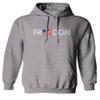0160. Freedom Military Patriotic Proud American Flag Armour US USA Sweatshirt Pullover Hoodie (Light Gray, X-Large) view 1