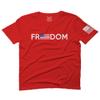 0160. Freedom Military Patriotic Proud American Flag Armour US USA for Men T Shirt (Red, 2X-Large) view 1