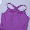 Agoky Kids Girls Ballet Latin Dance Dress Gymnastics Leotard Ballerina Tutu Dress Costume Purple Irregular Hem 13-14 view 3