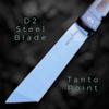 Japanese Style Higonokami Top Flipper Pocket Knife! Solid Titanium Handle! D2 Steel Blade! ncludes Sheath! (Blue Higonokam Top Flipper) view 3