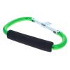 ASR Outdoor 6-Pack Green Jumbo Aluminum Carabiner Hiking Non-Locking Spring Clip Cushion Grip, 6.5 inch view 3