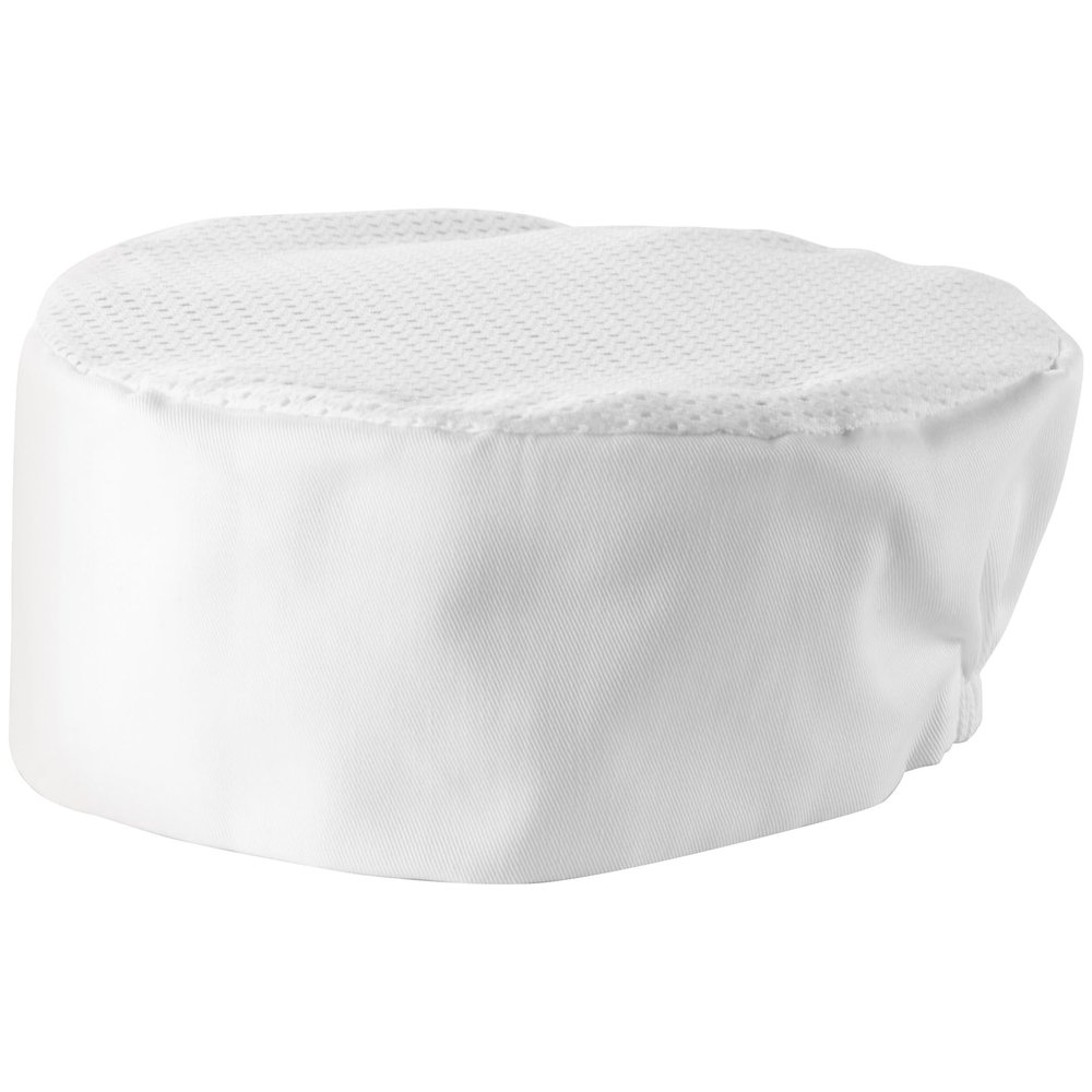 Winco Ventilated Pillbox Chef Hat, One Size, White