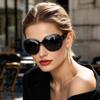 Joopin Oversized Sunglasses Womens Trendy, Polarized Big Black Sun Glasses for Woman UV Protection, Retro Ladies Large Square Shades Sunnies view 2