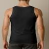 Andrew Scott Men's 6 Pack Cotton A-Shirt Tanks (3X-Large, 6 Pack-Black) view 3