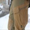 Helikon-Tex HOP Hybrid Outback Tactical Pants - Ripstop Mens Cargo Pants - DuraCanvas VersaStretch - Outdoors, Hiking, Law Enforcement, Work Pants, Cloud Grey/Black Waist 30 Length 36 view 3