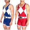 TRI-TITANS Women's Power Reversible Red and Blue Wrestling Singlet - Freestyle Greco Roman Folkstyle (Youth XL: 75lbs-100lbs) view 1