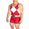 TRI-TITANS Women's Power Reversible Red and Blue Wrestling Singlet - Freestyle Greco Roman Folkstyle (Youth XL: 75lbs-100lbs) view 2