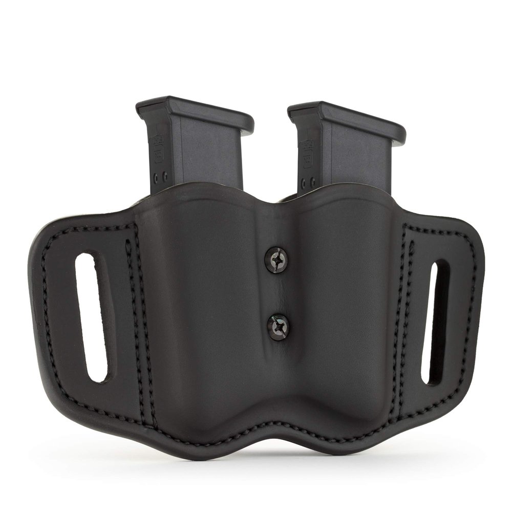 1791 Gunleather 2.2 Mag Holster - Double Mag Pouch for Double Stack Magazines, OWB Magazine Pouch for Belts