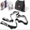 Brazyn Mobility Stretching Strap with Neoprene Padded Handles and 10 Loops for Yoga, Pilates and General Fitness (1.5 inches) Gray view 1