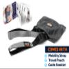 Brazyn Mobility Stretching Strap with Neoprene Padded Handles and 10 Loops for Yoga, Pilates and General Fitness (1.5 inches) Gray view 3