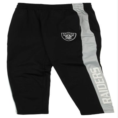 Outerstuff NFL Youth Boys (8-20) Side Stripe Slim Fit Performance Pant, Oakland Raiders Medium (10-12)