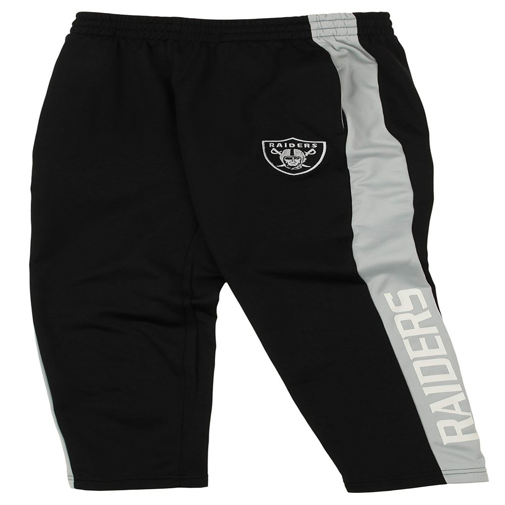 Outerstuff NFL Youth Boys (8-20) Side Stripe Slim Fit Performance Pant, Oakland Raiders Medium (10-12)