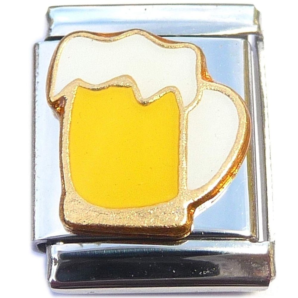 Beer Mug 13mm Italian Charm (not compatible with smaller 9mm charms)