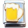 Beer Mug 13mm Italian Charm (not compatible with smaller 9mm charms) view 1