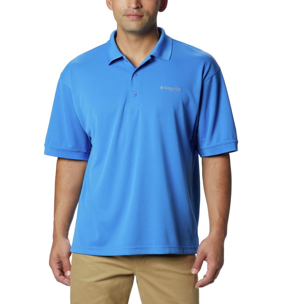Columbia Men's Perfect Cast Polo Shirt, Vivid Blue, XX-Small