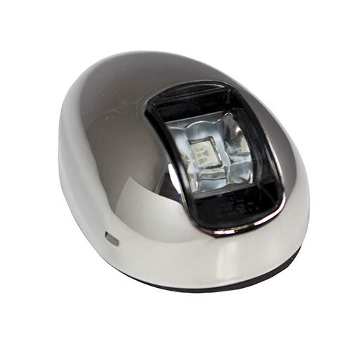 JZ 10-14V Stainless Steel Vertical Mount LED Navigation Light Side Marker Marine (Green+Red)