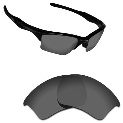 Alphax Black Chrome Polarized Replacement Lenses for Oakley Half Jacket 2.0 XL OO9154