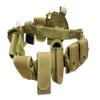 Bargain Crusader Duty Belt Military Tactical Modular Equipment Law Enforcement Police Security Guard Hunting Game Versatile Utility Adjustable Tool Belt (Adjustable 35"-45". 9 Pouches, Khaki) view 1