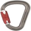 DMM Phantom HMS Locking Carabiner - Titanium/Red Kwiklock view 1