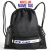 Athletico Drawstring Soccer Bag - Soccer Backpack Can Also Carry Baskeyball or Volleyball (Black) view 4